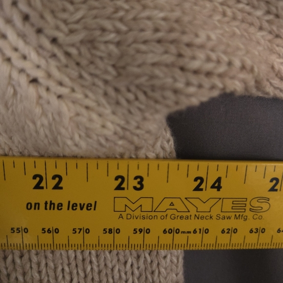 Vintage Orvis Button Down Knit Cardigan‎ Cream Gray Size XL  Boho Cottagecore - Picture 4 of 7